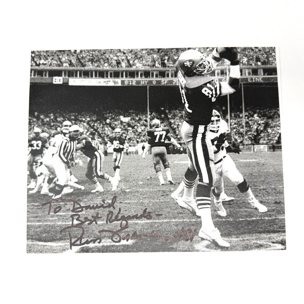 Russ Francis Signed Photo Print San Francisco 49ers Super Bowl Champion